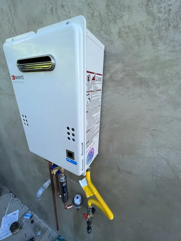 Tankless water heater installation for Fairlawn Manor homes